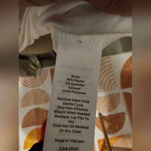 NWT Talbots Elegant Cream Pleated Sleeve Top Sz PXL - Picture 8 of 16